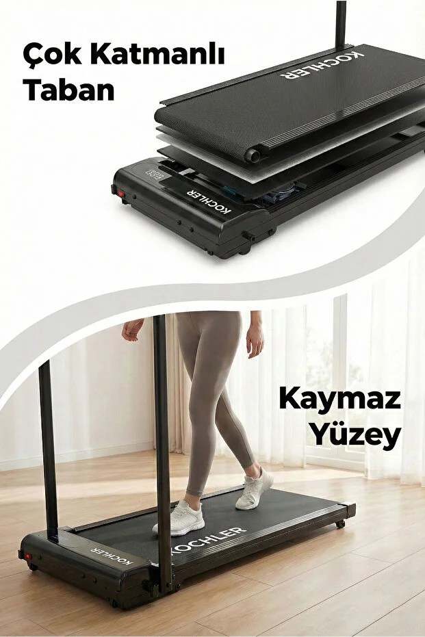 kochler Uygulamalı ve Eğimli Koşu Bandı - Katlanabilir ve Yürüyüş Bandı